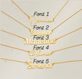 Custom Cursive Name Plate Necklace