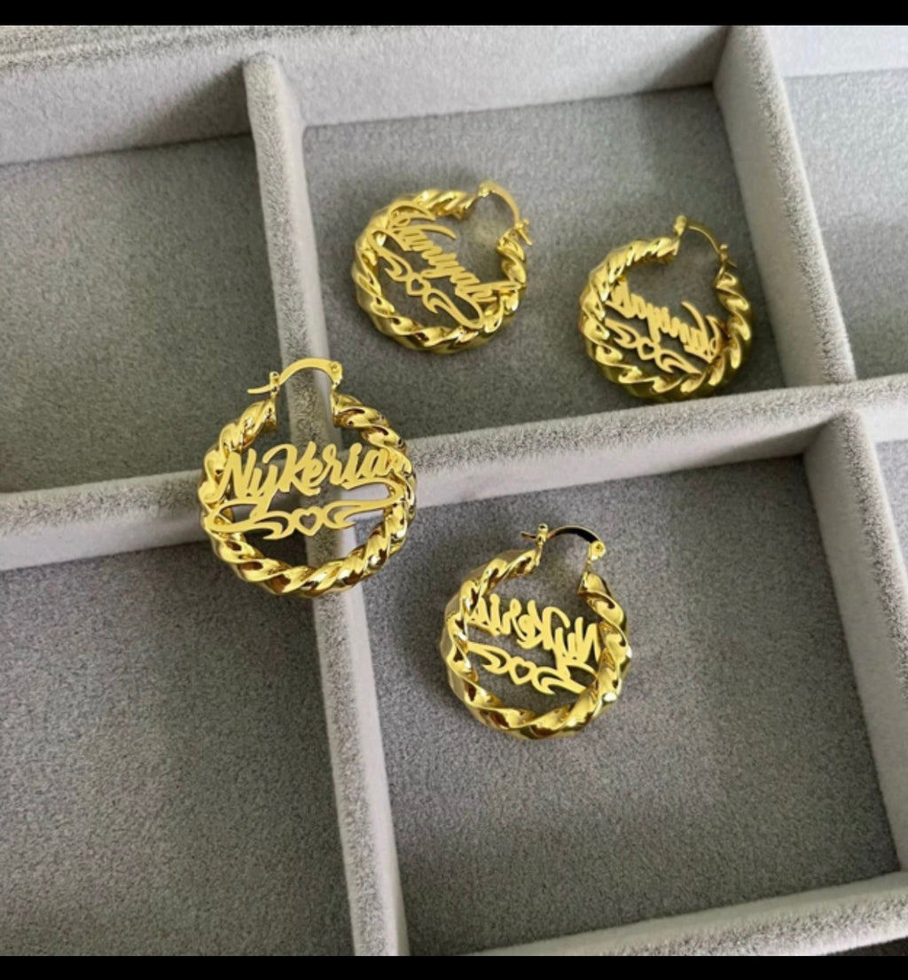 Custom Name Hoops