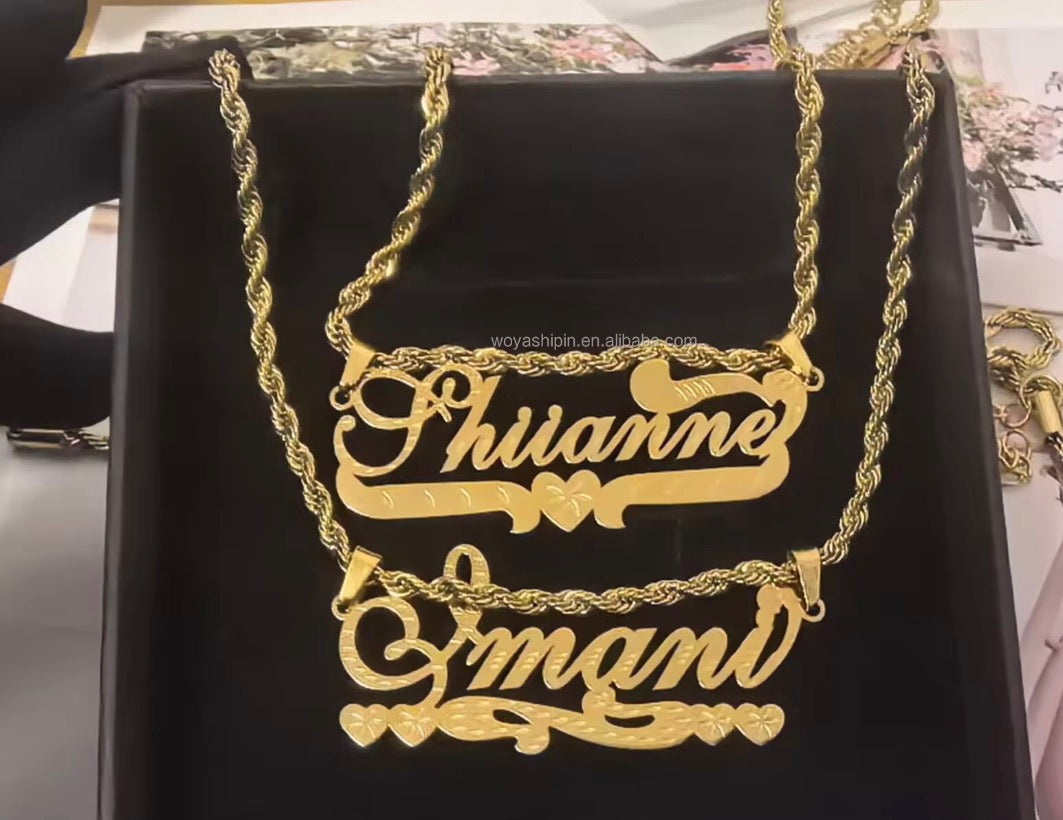 Signature Name Plate Necklace