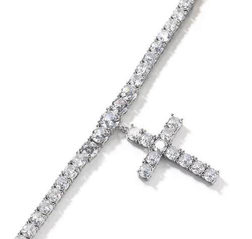 Cross Choker Pendant