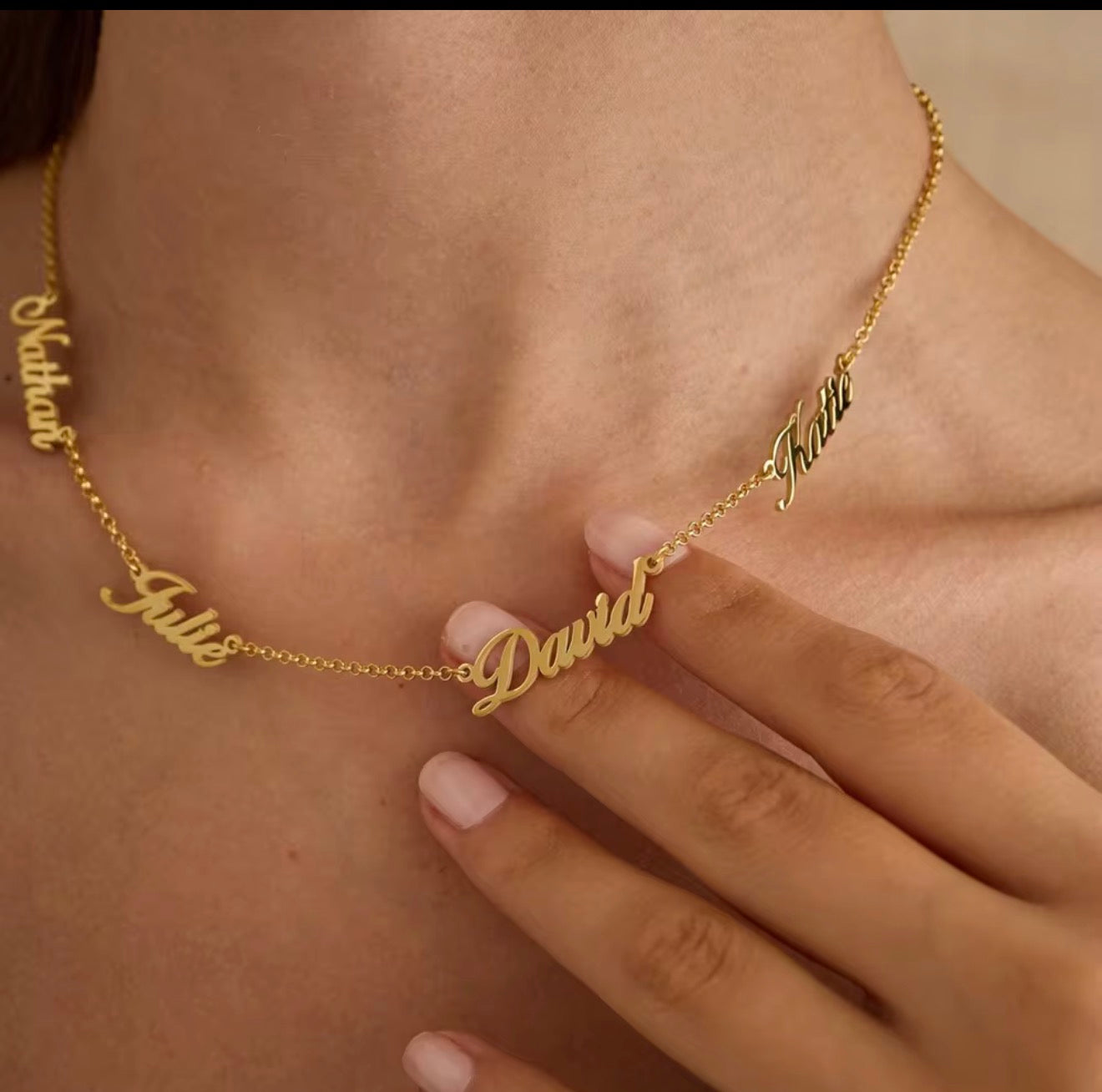 Mothers Multi Name Necklace