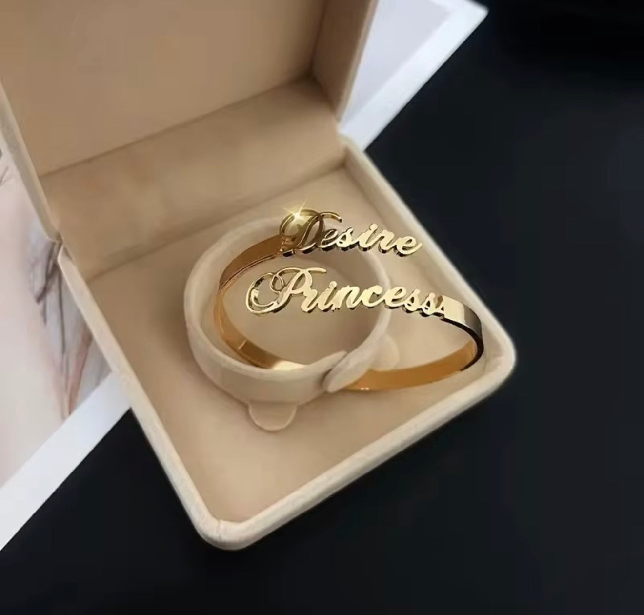 Custom Double Name Bangle
