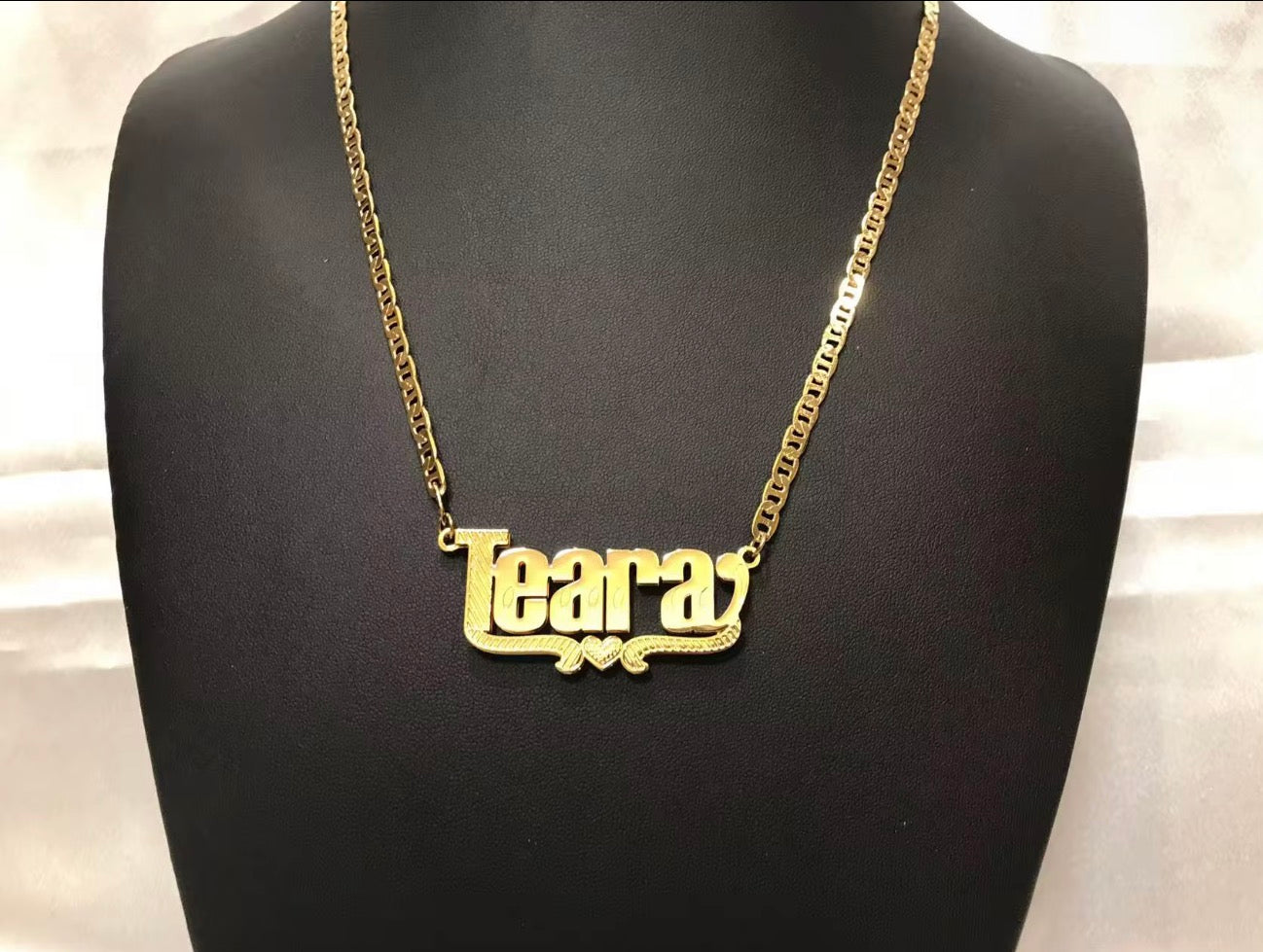 Custom Name Plate Show Stopper Necklace