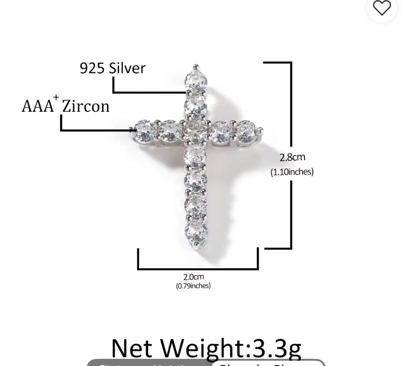Small Cross Pendant Necklace
