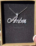 Rhinestone Custom Name Necklace